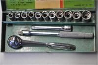 Thorsen 1/4" socket set w/ Indestro USA ratchet