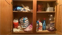 Contents Of Cabinet In Bathroom / Laundry Room