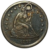 1877-S Seated Liberty Quarter LIGHTLY CIRCULATED