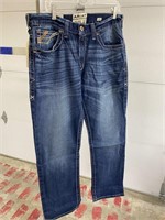 Sz 33x32 Ariat Denim Jeans