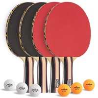 STIGA Performance 4 Player Ping Pong Paddle Set