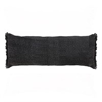 Trade AM Ox Bay Black Solid Organic Cotton Pillow