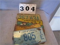 Lot of misc. license plates, various years