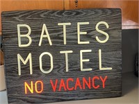 Bates Motel Light Up Sign