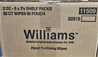 Williams Hand Sanitizing Wipes x3 3 Cases -  See