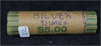 Roll of Mixed Silver Dimes