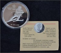1985 Canadian Silver Olympic $20 Proof Coin
