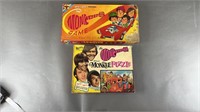 2pc Vtg The Monkees Board Game & Puzzle
