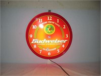 BUDWEISER CLOCK /LIGHT 1998