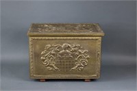 Brass Clad English Kindling Box