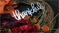 'Thankful'  Fall Wreath