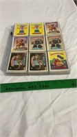 Vintage Garbage Pail kids collectable cards.