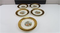 (5)  Derwood China Colonial Plates