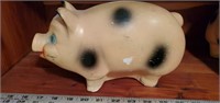 Vintage Piggy Bank w/ small amount of