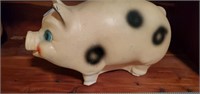 Vintage Piggy Bank w/ undetermined small amount