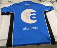 Signed collared racing jersey size XL signed by