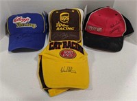 Signed Racing hats, bidding on 1 times the