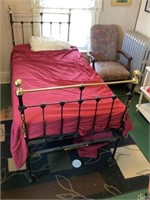 Iron single bed bring help to load