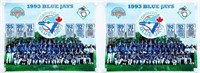 Lot 2 1993 Toronto Blue Jays Champions Posters - (