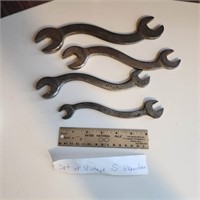 Set of Vintage S Wrenches