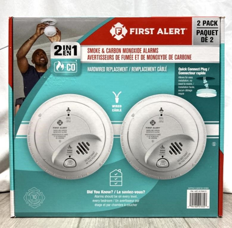 First Alert 2 In 1 Smoke & Carbon Monoxide Alarms
