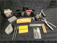 Assorted Tools - Mitre Box, Sanding Pads,