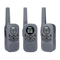 Onn. Walkie Talkie 3 pack with LED Light