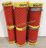 (3) Rolls of Construction Safety Fences