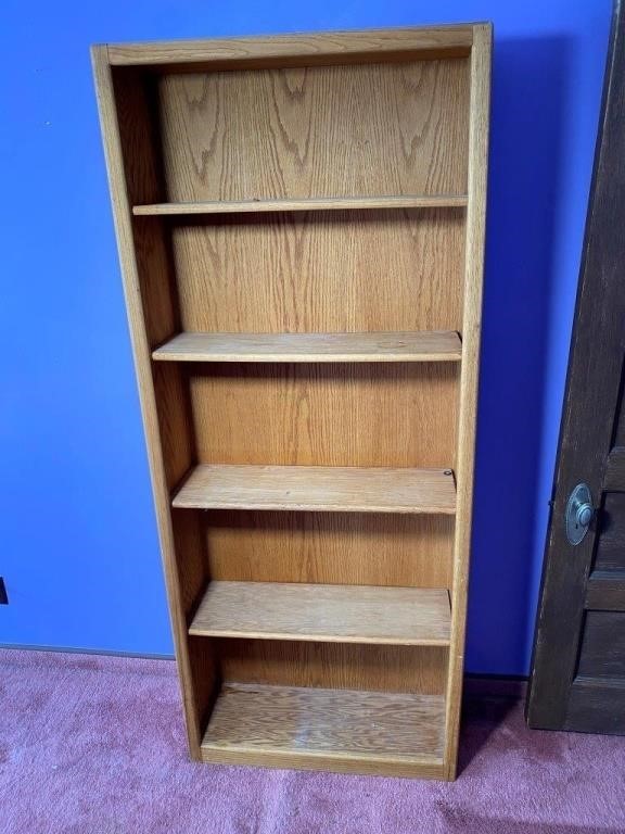 wooden book shelf