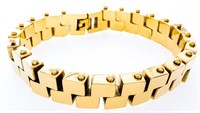24KT G.P./Stainless Steel High Polish Bracelet