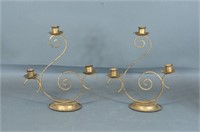 2 Scrollwork Candleholders