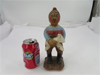 Rare, statue en bois Tintin et Milou