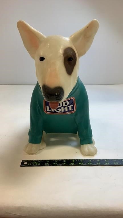 Plastic Bud Light Dog