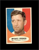 1961 Topps #134 Mickey Vernon EX to EX-MT+