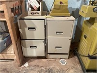 (2) 2 Drawer File Cabinet, Sand Paper