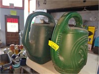 Two plastic watering Cans