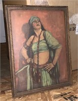 Vintage Leo Sielke Jr Print of Gypsy Lady
