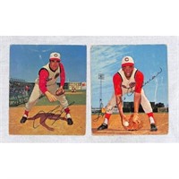 (2) 1960's Kahn's Hotdogs Baseball Cards