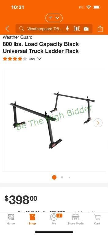 Universal truck ladder rack