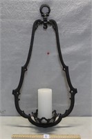 GREAT CAST IRON HANGING CANDLE STAND