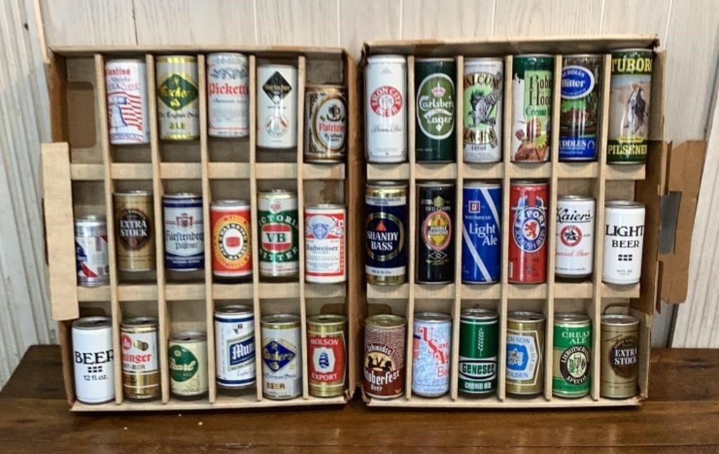 35 Vintage Beer Can Collection