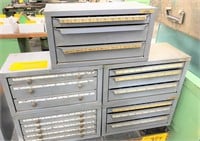 (5) HUOT DRILL CABINETS w/ CONTENTS