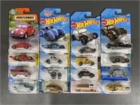 Modern Hot Wheels Die Cast Cars (16 Total)