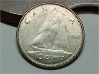 OF) 1968 Canada silver 10 cents