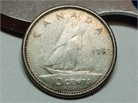 OF) 1962 Canada silver 10 cents