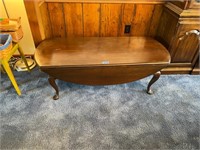 Wooden Drop-Leaf Coffee Table