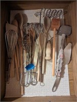 Whisks, Wooden Spoons, Kitchen Utensils