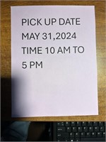 PICK UP DATE & TIME