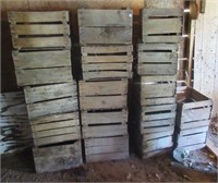 (17) Wood crates.