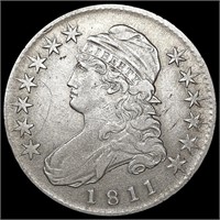 1811 Capped Bust Half Dollar CLOSELY UNCIRCULATED